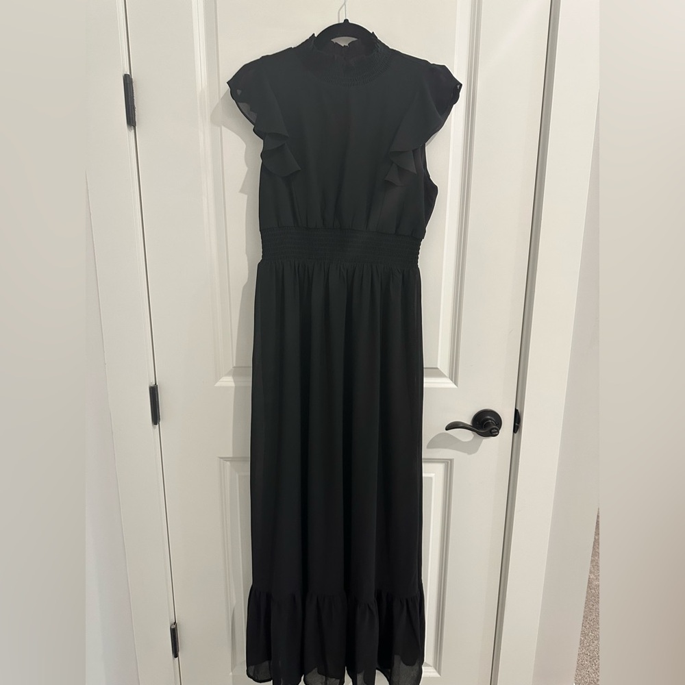 NWT Baltic Born Kearney Ruffle Maxi dress M - Picture 6 of 7
